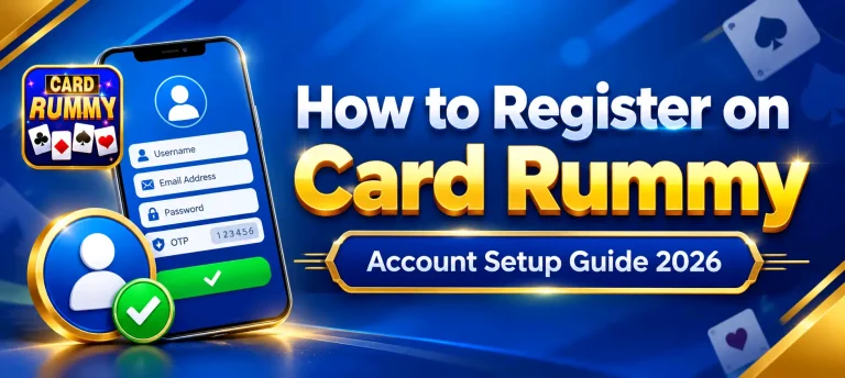 How to register on Card Rummy