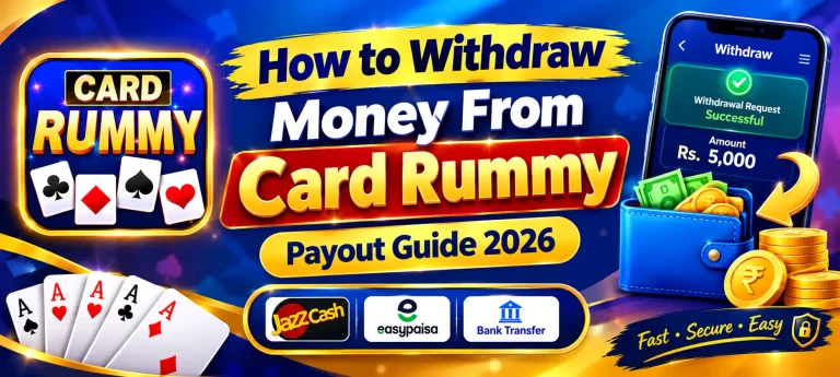 How to withdraw money from Card Rummy