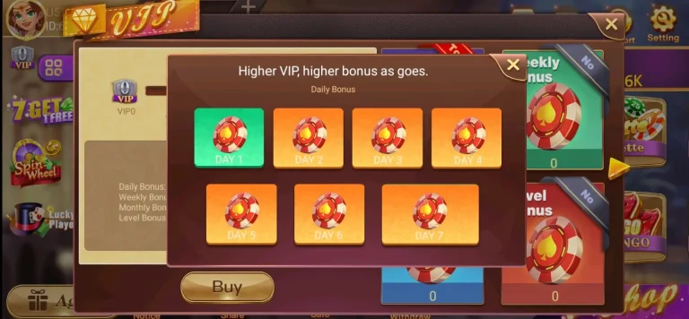 VIP bonus of Card Rummy