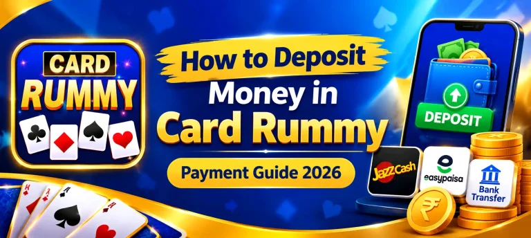 How to deposit money in Card Rummy
